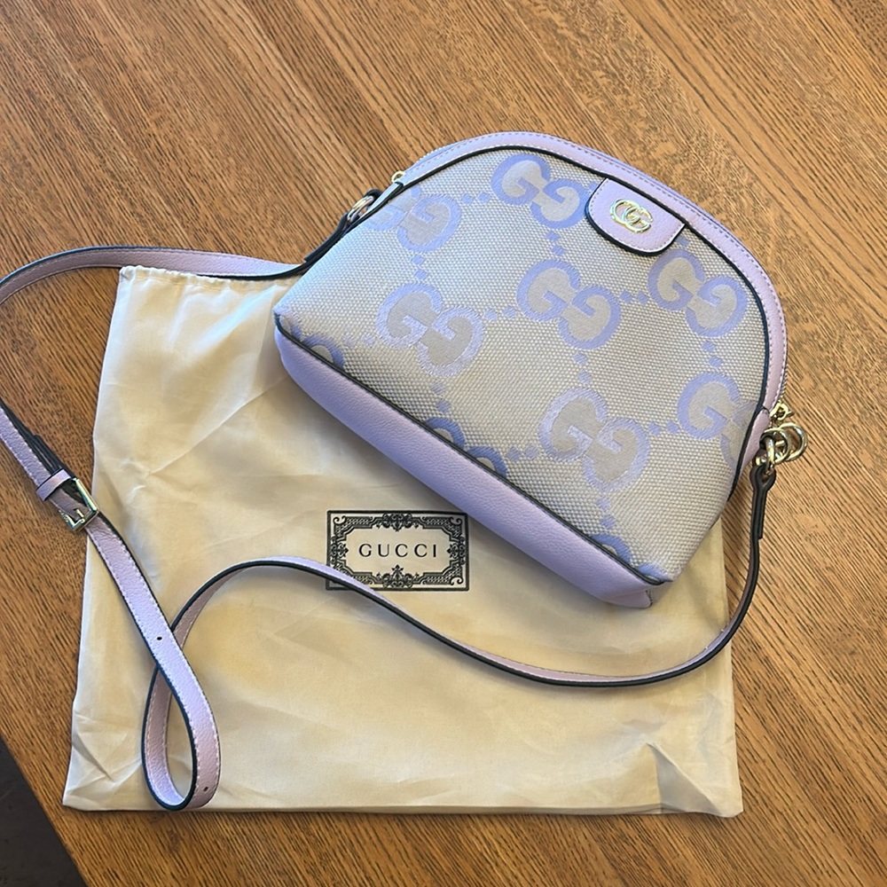 Lilac Purple & Cream Gucci Bag - Picture 1 of 12